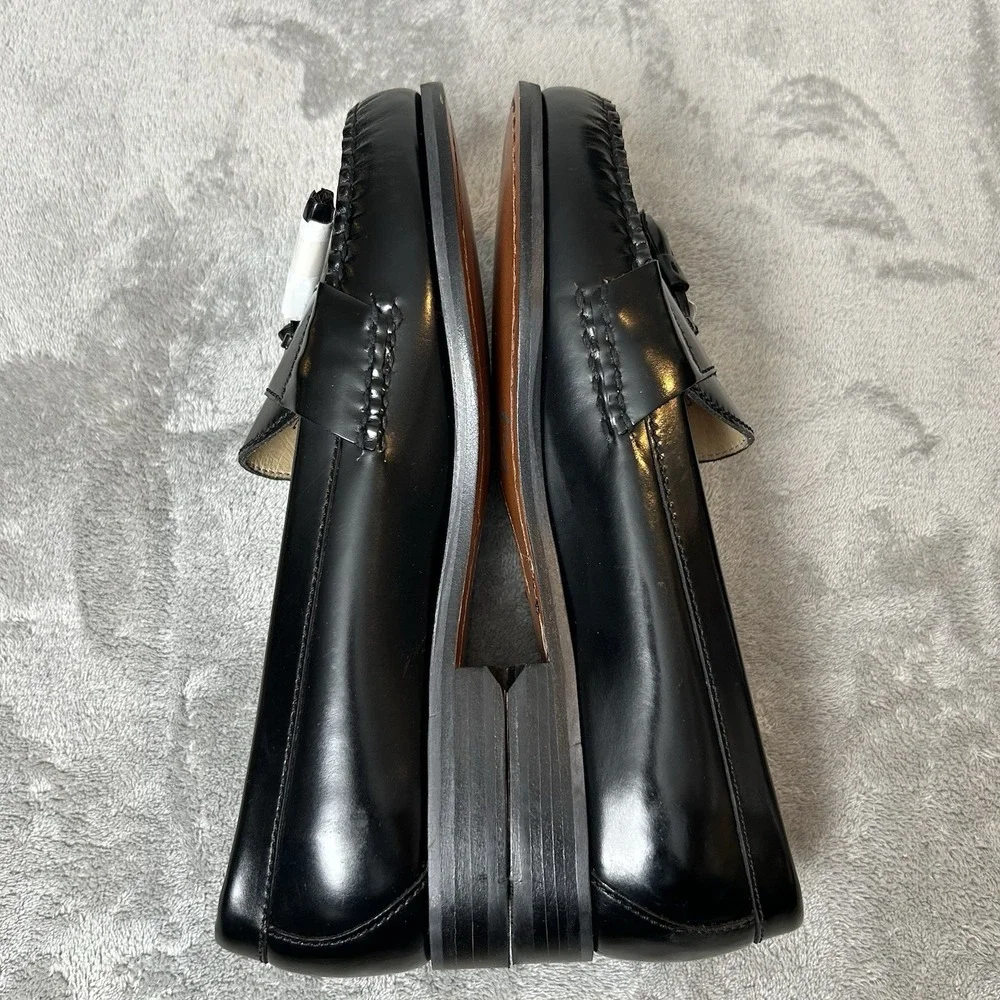 Kirkland Signature American Vintage All Leather Shoes Black Men's Loafers Sz 8 D